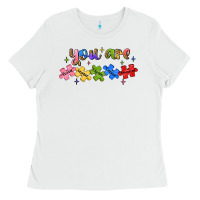 White you are loved autism Ladies Tee - JahusDesignShop