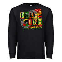 Black free ish since 1865 Premium Sweatshirt - CowGirlArtShop