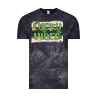 Cloud Black lucky vibes Vintage Tee - MaliasSmallBusiness