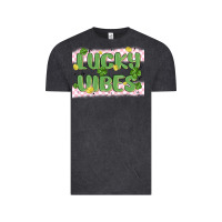 Vintage Black lucky vibes Vintage Tee - MaliasSmallBusiness