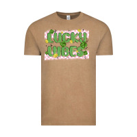 Vintage Coffee lucky vibes Vintage Tee - MaliasSmallBusiness