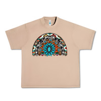 Burro western turquoise aztec cowhide serape  rainbows Urban Heavy Tee - AdoDesignShop