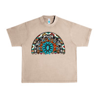 French Oak western turquoise aztec cowhide serape  rainbows Urban Heavy Tee - AdoDesignShop