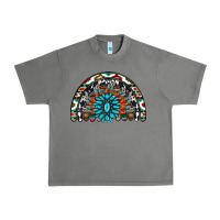Tornado western turquoise aztec cowhide serape  rainbows Urban Heavy Tee - AdoDesignShop