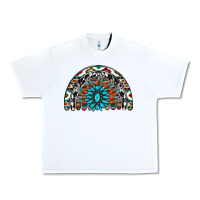 White western turquoise aztec cowhide serape  rainbows Urban Heavy Tee - AdoDesignShop