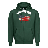 Sports Green VIRGINIA Zipper Hoodie - Bettercallsaul