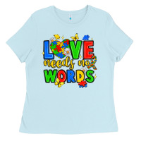 Baby Blue love needs no words Ladies Tee - JahusDesignShop