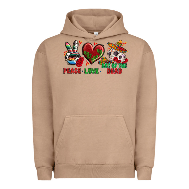 Peace Love Day Of The Dead Urban Hoodie by BundleAndBundleShop | Teevron