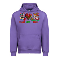 Tulip Peace Love Day Of The Dead Urban Hoodie - BundleAndBundleShop