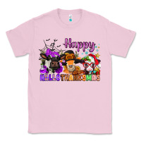 Bubblegum Pink happy hallothanksmas cows  nancy Classic Tee - NancyCooperArtShop