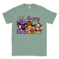 Sage happy hallothanksmas cows  nancy Classic Tee - NancyCooperArtShop