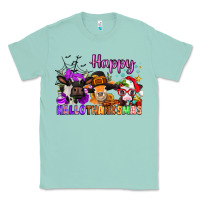 Seafoam happy hallothanksmas cows  nancy Classic Tee - NancyCooperArtShop