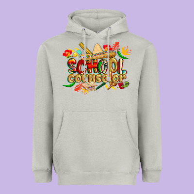 Cinco De Mayo School Counselor Heavyweight Hoodie Designed By Cowgirlartshop