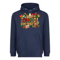 Navy cinco de mayo school counselor Heavyweight Hoodie - CowGirlArtShop