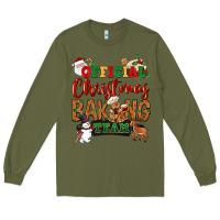 Army Green Official Christmas baking team Long Sleeve Tee - NancyCooperArtShop