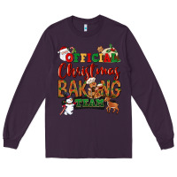 Plum Official Christmas baking team Long Sleeve Tee - NancyCooperArtShop