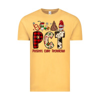 Vintage Mustard pct patient care technician  christmas Vintage Tee - JahusDesignShop
