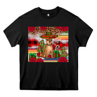 Black Chihuahua Christmas Heavy Core Tee - JahusDesignShop