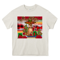 Cream Chihuahua Christmas Heavy Core Tee - JahusDesignShop