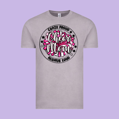 Cheer Mom Vintage Tee Designed By Maliassmallbusiness