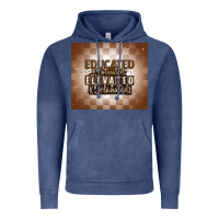 Vintage Denim educated motivated elevated melanated Vintage Hoodie - MaliasSmallBusiness