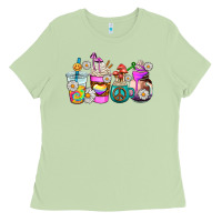 Matcha hippie coffee cups Ladies Tee - AdoDesignShop