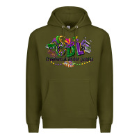 Army Green cdl mardi gras Premium Hoodie - CowGirlArtShop
