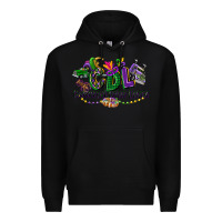 Black cdl mardi gras Premium Hoodie - CowGirlArtShop