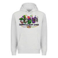 Dove Grey cdl mardi gras Premium Hoodie - CowGirlArtShop