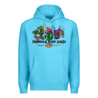Ocean Blue cdl mardi gras Premium Hoodie - CowGirlArtShop