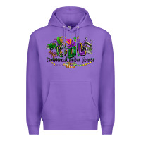 Purple cdl mardi gras Premium Hoodie - CowGirlArtShop
