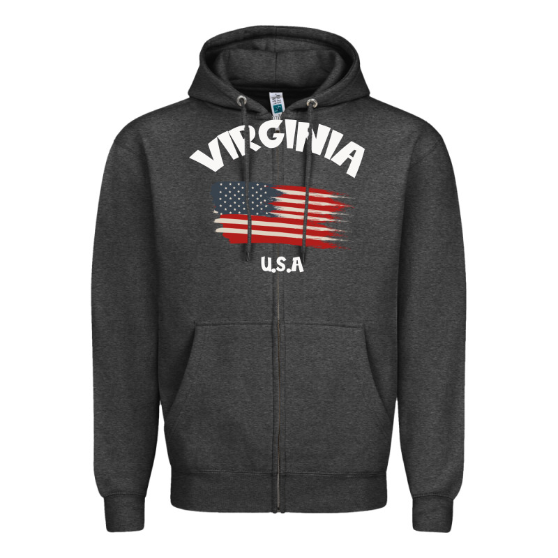 Virginia U.s.a Zipper Hoodie by Bettercallsaul | Teevron