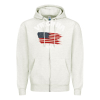 Oatmeal Heather VIRGINIA U.S.A Zipper Hoodie - Bettercallsaul