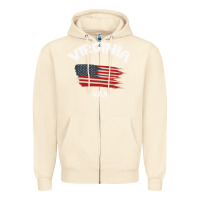 Sandshell VIRGINIA U.S.A Zipper Hoodie - Bettercallsaul