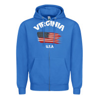 True Royal VIRGINIA U.S.A Zipper Hoodie - Bettercallsaul