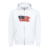 White VIRGINIA U.S.A Zipper Hoodie - Bettercallsaul