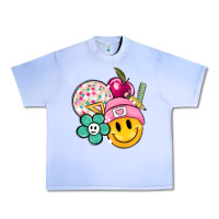 Grape Ice smiley face and school elementary Urban Heavy Tee - MaliasSmallBusiness