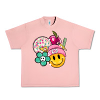 Salmon smiley face and school elementary Urban Heavy Tee - MaliasSmallBusiness
