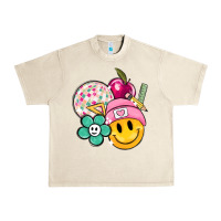 Sandshell smiley face and school elementary Urban Heavy Tee - MaliasSmallBusiness