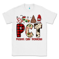 White pct patient care technician  christmas Classic Tee - JahusDesignShop