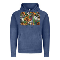 Vintage Denim western rodeo background Vintage Hoodie - Jasminsmagicworld