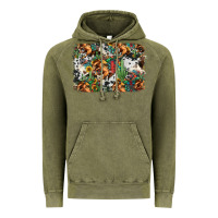 Vintage Olive western rodeo background Vintage Hoodie - Jasminsmagicworld