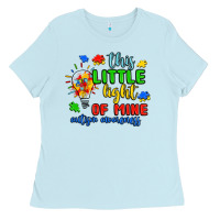Baby Blue this little light of mine autism awareness Ladies Tee - JahusDesignShop