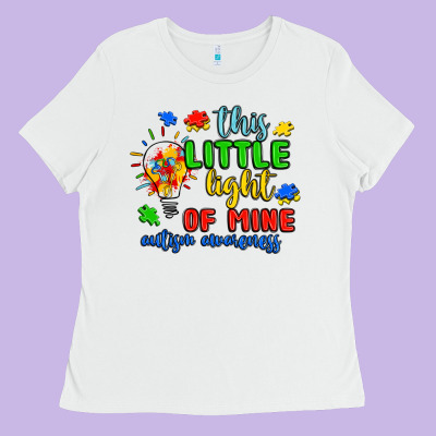This Little Light Of Mine Autism Awareness Ladies Tee Designed By Jahusdesignshop