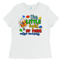 White this little light of mine autism awareness Ladies Tee - JahusDesignShop