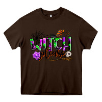 Chocolate Brown witch please Heavy Core Tee - AdoDesignShop