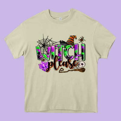 Witch Please Heavy Core Tee Designed By Adodesignshop