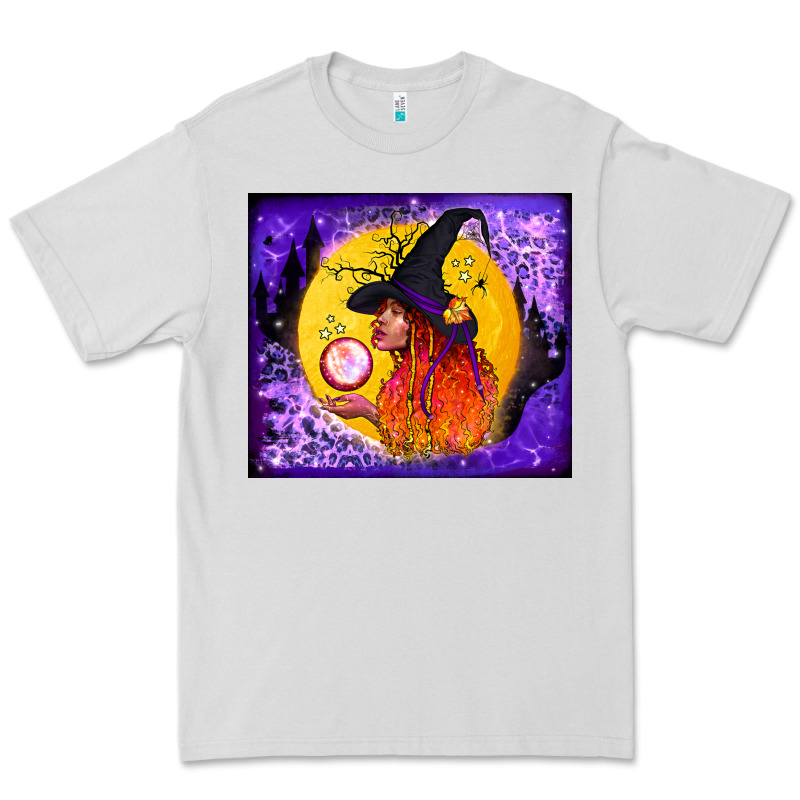 Witch With Crystal Ball Tumbler Premium Tee by BundleAndBundleShop | Teevron