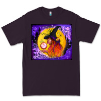 Plum witch with crystal ball tumbler Premium Tee - BundleAndBundleShop