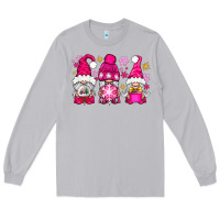 Moon Dust Pink Christmas winter gnomes Long Sleeve Tee - NancyCooperArtShop